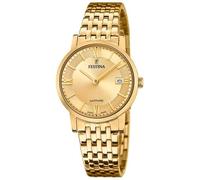 Festina Orologio da donna placcato oro con bracciale in acciaio F20021/2