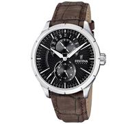 Festina Orologio da Uomo Elegante F16573/X Polso IN Pelle Retrò Scelta UF16573/X