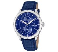 Festina Orologio da Uomo Elegante F16573/X Polso IN Pelle Retrò Scelta UF16573/X