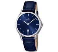 Festina Orologio da Uomo F16745/3 Analogico Pelle Polso Classico Blu UF16745/3