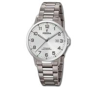 Festina Orologio da Uomo F20435/1 Analogico Titan Polso Classic Argento UF20435
