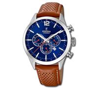 Festina F20542/3 Timeless Cronografo Orologio Uomo 44mm 5ATM