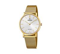 Festina Orologio da uomo placcato in oro PVD con bracciale a maglie F20022/1