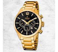 Festina Orologio da Uomo Timeless Cronografo Polso Acciaio Inox Oro UF20633/3