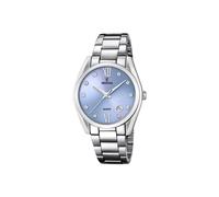 Festina Orologio Donna Analogico Acciaio Inossidabile 316L Argento - Quarzo - Vetro minerale alta resistenza - Impermeabile 5 ATM - Calendario F16790/B - Boyfriend Collection