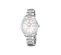 Festina Orologio Donna Analogico Acciaio Inossidabile 316L Argento - Quarzo - Vetro minerale alta resistenza - Impermeabile 5 ATM - Data F20737/6