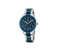 Festina Orologio Donna Analogico in Acciaio Inossidabile 316L Blu - Movimento al Quarzo Multifunzione - Vetro Zaffiro ad Alta Resistenza - Resistente all’Acqua 5 ATM - Calendario F20497/2
