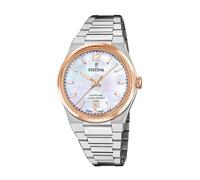 Festina Orologio Donna F20066/1 Swiss Made Rivé cassa di Acciaio inossidabile 316l Multicolore cinturino in Acciaio inossidabile 316l Grigio