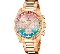 Festina Orologio Donna F20639/8 Boyfriend Rainbow cassa di Acciaio inossidabile 316l Rosa cinturino in Acciaio inossidabile 316l