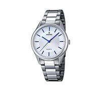Festina Orologio F16875/3 al quarzo da uomo con display analogico, quadrante bianco e cinturino argentato in acciaio inox