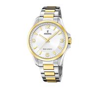 Festina - Orologio in Acciaio al Quarzo- Cassa Bianca- Cinturino Oro - - Accessories - Uomo - Grigio - ONE SIZE