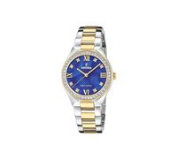 Festina Orologio da donna F20659/2 Acciaio inox 316L Solare Vetro minerale 5 ATM Argento/Oro