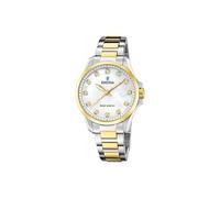 Orologio SOLAR ENERGY SILVER GOLD MADREPERLA Festina Donna Acciaio 316L
