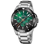 Festina Orologio Uomo Acciaio Inox Argento Chrono Bike Armabnduhr UF20641/B