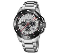 Festina Orologio Uomo Acciaio Inox Argento Chrono Bike da Polso Uf20641/1