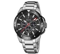 Festina Orologio Uomo Acciaio Inox Argento Chrono Bike da Polso Uf20641/4