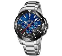 Festina Orologio Uomo Acciaio Inox Argento Chrono Bike da Polso UF20641/C