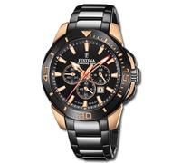 Festina Orologio Uomo Acciaio Inox Nero Chrono Bike da Polso Uf20645/1