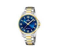 Festina Orologio analogico uomo 20657/4 Solare Acciaio 316L Vetro minerale 5 ATM Blu