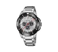 Festina Orologio Uomo Analogico - Acciaio Inox 316L Argento - Movimento al Quarzo - Cronografo - Calendario - Vetro Minerale Alta Resistenza - Impermeabile 10 ATM - F20641/1 Chrono Bike