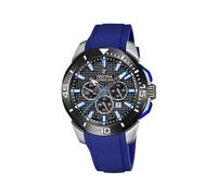 Festina Orologio Uomo Analogico - Gomma Blu - Movimento al Quarzo - Cronografo - Calendario - Vetro Minerale Alta Resistenza - Impermeabile 10 ATM - F20642/1 Chrono Bike