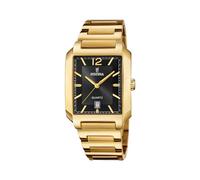 Festina Orologio Uomo F20678/4 On The Square cassa di Acciaio inossidabile 316l Oro cinturino in Acciaio inossidabile 316l Oro