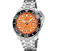 Festina Orologio Uomo F20043/3 Swiss Made Diver cassa di Acciaio inossidabile 316l Grigio cinturino in Acciaio inossidabile 316l Grigio