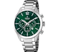 Festina Orologio Uomo F20343/B Timeless Chronograph cassa di Acciaio inossidabile 316l Grigio cinturino in Acciaio inossidabile 316l Grigio