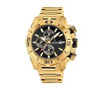 Festina Prestige F20492/4 - 48.5 mm Gold Chronograph, Black Dial, Stainless Strap