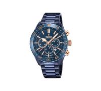 Festina Cronografo Da Uomo | Lunetta In Ceramica Blu | Bracciale In F20576/1