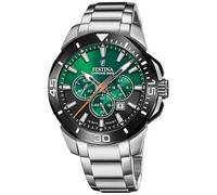 Orologio Festina Uomo Cronografo Acciaio Inossidabile Chrono Bike Verde F20641-B