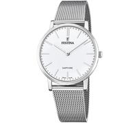 Festina Orologio da uomo F20014/1 Analogico Quarzo Swiss Made Bracciale in maglia di acciaio