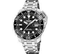 Festina SWISS MADE Orologio Automatico Uomo Acciaio 316L Argento - Data - Vetro Zaffiro Resistente - Impermeabile 30 ATM - F20043/6 Automatic