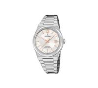 Festina SWISS MADE Orologio Donna Analogico Acciaio Inox 316L Argento - Movimento al Quarzo - Vetro Zaffiro Alta Resistenza - Impermeabile 10 ATM - Calendario F20035/2