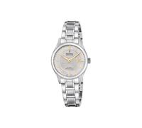 Festina SWISS MADE Orologio Donna Analogico in Acciaio Inossidabile 316L Argento - Movimento al Quarzo - Vetro Zaffiro Resistente - Impermeabile 10 ATM - Data F20068/4 Classic Steel
