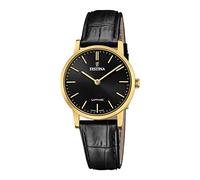Festina Swiss Made Orologio Donna Analogico in Pelle Nero