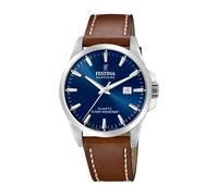 Festina Swiss Made Orologio Uomo Analogico in Pelle Marrone