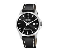 Festina Swiss Made Orologio Uomo Analogico in Pelle Nero