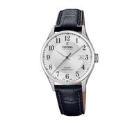 Festina Swiss Made Orologio Uomo Analogico in Pelle Nero