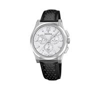 Festina Orologio Uomo F20060/1 Swiss Made Classics cassa di Acciaio inossidabile 316l Grigio cinturino in Pelle Nero