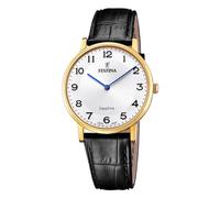 Festina SWISS MADE Orologio Uomo Analogico Pelle Nera - Quarzo - Vetro Zaffiro Resistente - Impermeabile 5 ATM Elegante - F20016/5 Classic Leather