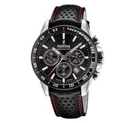 Festina Timeless Chronograph Leather Strap Black Dial F20561-4 Mens Watch