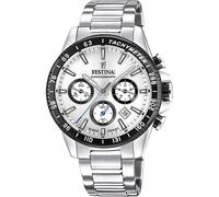 Festina Timeless Chronograph Silver Dial Quartz F20560-1 100M Mens Watch