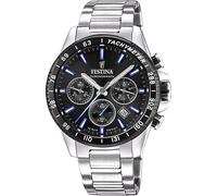 Festina Timeless Tachimetro Data Quadrante Nero F20560-5 100M Orologio da Uomo