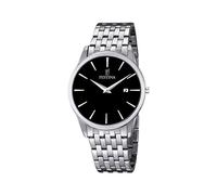 Festina Uomo Analogico Quarzo Orologio con Cinturino in Acciaio Inox F6833-2, nero, Bracciale