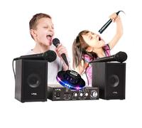 FestiNight Ibiza Sound STAR2MKII, 2 x 50 W, porta USB/SD con controlli, giochi di luce OVNI Multi LED RGB