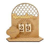 Festival Countdown Desk Sign - Moon Star Motivational Decor | Inspirational Seasonal Tabletop Display for Home, Desktop Calendar with Holiday Theme for Bedroom Dorm Dining Room Living Room Prayers