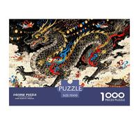 Festival del grande drago sopra il tempio della montagna Puzzle in Legno Impermeabile Puzzles Da 1000 Pezzi Regali Per Adulti Divertenti Per Decorazioni Domestiche