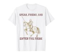 Festival del Rinascimento del Drago Cavaliere Medievale Maglietta