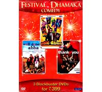 Festival Dhamaka Commedia - 3 X Blockbuster Bollywood DVD Di - Inglese